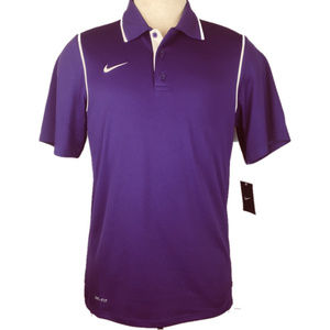 Nike Gung-Ho Polo Shirt Short Sleeves Purple Sz S